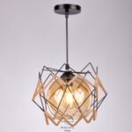 Nagafa Shop نجف سقف مودرن اسود كتان من نجفه شوب R1031